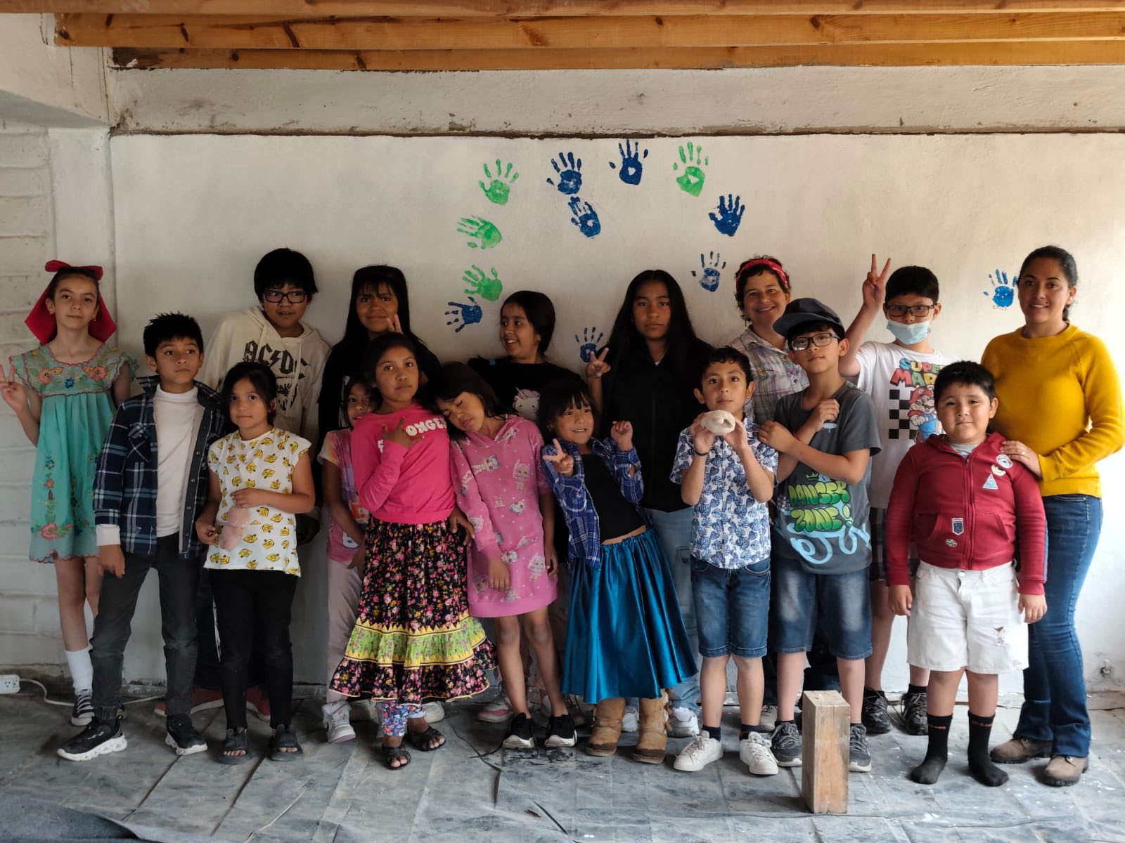 Niños en actividades de Tamujé Iwigara